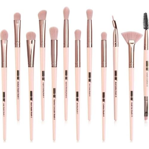 12 Pcs Makeup Brush Set Eye Shadow Foundation Cosmetic Tool Kit