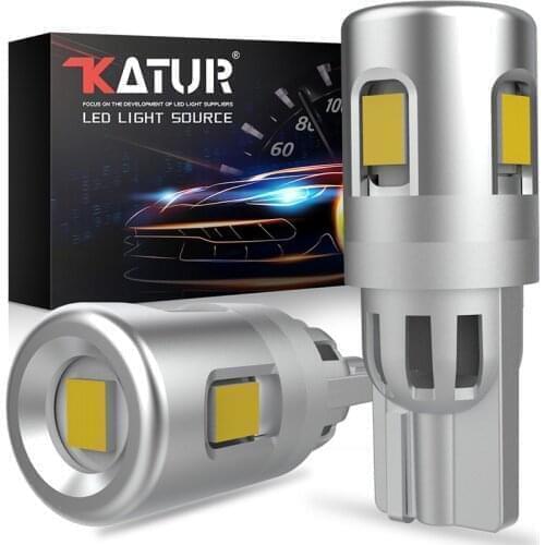 2pcs T10 led W5W led Canbus bulbs 168 194 Error Free LED Clearance Side Marker Lights Exterior Parking Lighs 6500K White 12V