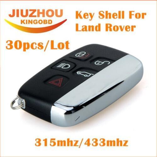 30pcs/Lot Replacment Car Remote Key shell for Land Rover Range rover 5 Buttons DHL Free shipping