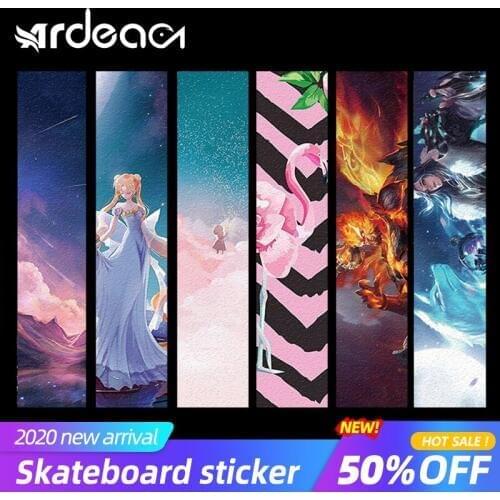 84*23cm Double Rocker Skateboard Sandpaper Electric Deck Sandpaper Scooter skate board Skin Grip Tape Cruiser Abrasive Paper