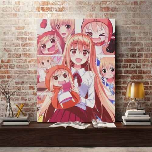 Umaru Anime Himouto Umaru-chan Anime Canvas Home Decor Painting Wall Art Decoration Prints Dorm Living Room Bedroom Poster