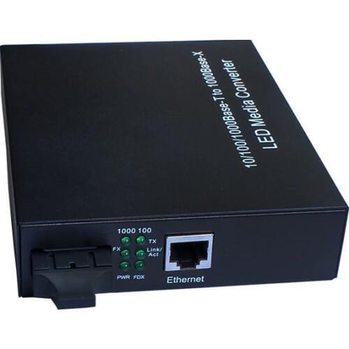Free shipping optical fiber converter single mode fiber linsn SC801 Max distance 2000 M