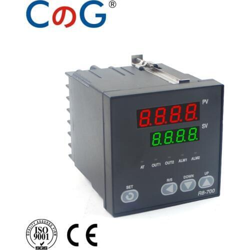 CG 72*72mm 800 Degree Input K J PT100 0-10V 4-20mA PID Output SSR Relay 220V 24V 380V Thermostat 2Alarms Temperature Controller
