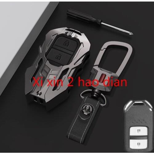 For Honda CRV Civic Accord SPIRIOR Crider Avancier Odyssey Zinc Alloy Leather Key Case Remote Control Protective Case