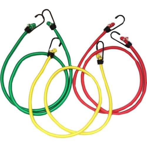 1 Piece 8mm *120cm bungee elastic cords, Elastic Rope Tied High Luggage Rope with hook in both end