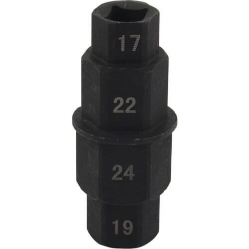 Motorcycles Hex Axle Tool - 17Mm, 19Mm, 22Mm, 24mm - Hexagon Front Wheel Hub Axle Spindle Socket Adapter Tool 3/8 Inch