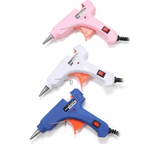 Glue Gun High Temperature Heater Melt Hot Glue Gun 20W Repair Tool Heating Glue Gun 7mm Hot Melt Glue Sticks Jewelry Making