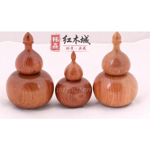 Mahogany handicraft Burmese rosewood / big fruit rosewood gourd toothpick wood toothpick box Mahogany toothpick