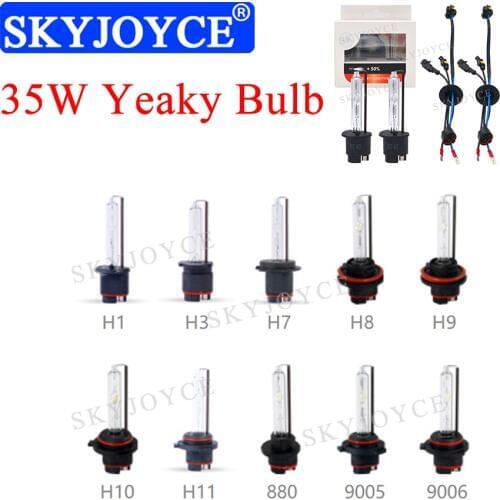 35W HID Bulb 4500K H1 H3 H7 H11 D2H 5500K Yeaky HID Bulb 4500K 6500K D1S D2S D2R Bulb Lamp D3S D4S D4R 35W Yeaky Headlight Bulb
