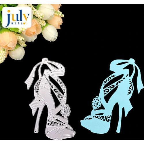 Julyarts 112*50mm Metal Cutting Dies Scrapbooking High Heel Shoes Paper Craft Dies Cut Embossing Card Create Stencil