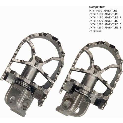 Stainless Steel Motorcycle Pegs Foot Rest for 1090 ADVENTURE 1190 ADVENTURE 1290 ADVENTURE 1050