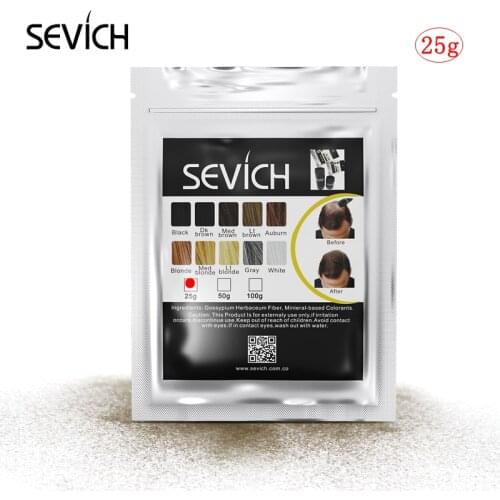 Sevich Better Than Hair Building Fiber Powder Hair Loss Product Extention Thicker Keratin Spray Styling 25g