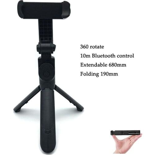 3 In 1 Selfie Stick Phone Tripod Extendable Monopod Bluetooth-compatible Remote for Smartphone Selfie Stick скобка Lightweight