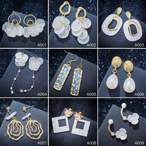 SHUANGR Sweet Shell Flower Pendientes Girl Ear Jewelry For Women Statement Trendy Jewelry Gift Brincos Boucle D'oreille