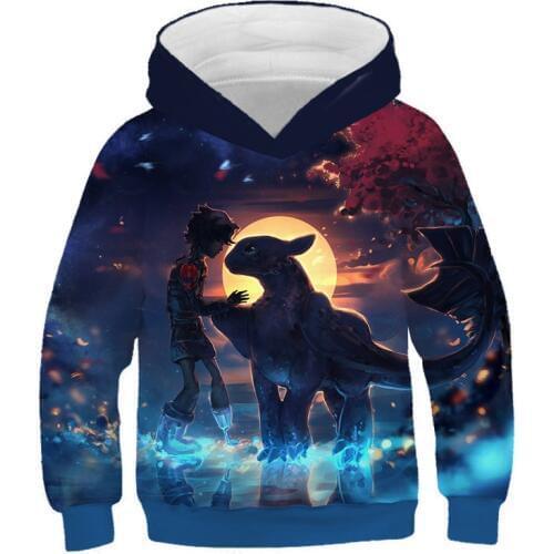 3D Printed Hoodies Girls Boys Fashion Hooded Sweatshirts 2019 Hot Sale Casual Streetwear Clothes Custom