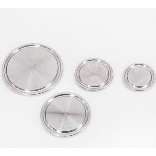 0.5" 0.75" 1" 1.5" 2" 2.5" 3" 3.5" 4" 4.5" 5" 6" Tri Clamp SUS 304 Stainless Sanitary TC Blind Cover End Cap Home Brew Wine