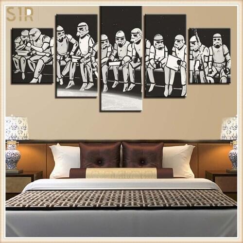 Star War Decorations for The Five - Part Movie Poster Living Room Decoration Room Decor Anime Decor Wall Paintings Home Decor