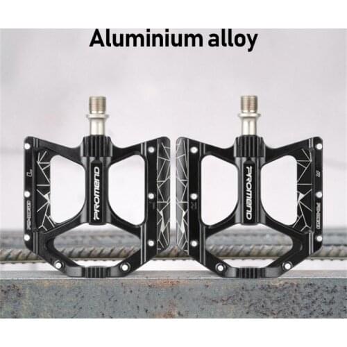 PROMEND Bicycle Pedal Mountain Road Cycling Bicycle Bike Pedal 3 Palin DU Bearing Aluminum Alloy Bike Wide Pedal