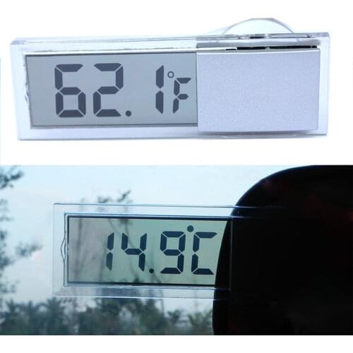 LCD Vehicle-mounted Digital Window Thermometer On The Window Celsius Fahrenheit High Quality Car Digital Clock