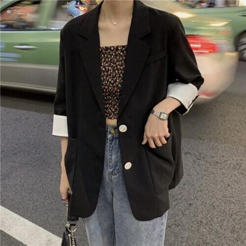 Elegant Classic Office Lady Notched Collar Women Blazer Spring Autumn Jacket Casual Female Suits Coat Outerwear