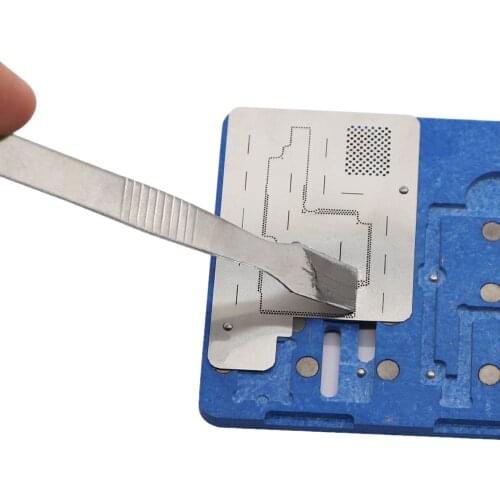 1PCS Length 12CMx Width 1CM Metal Solder Paste Scraper Tin Scraping Knife Pry Opening Opener For Mobile Phone Repair Tools
