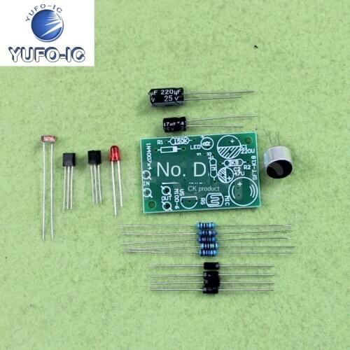 1PCS Voice-Controlled Induction Delay Switch Corridor Voice-Controlled Lights Sound and Light Control with Delay PCB Kit Parts