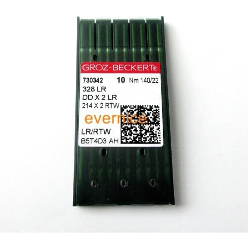10 Groz 328LR,214X2RTW for Singer 45K Juki LG-158 Consew SK-6 Adler 104,105,205