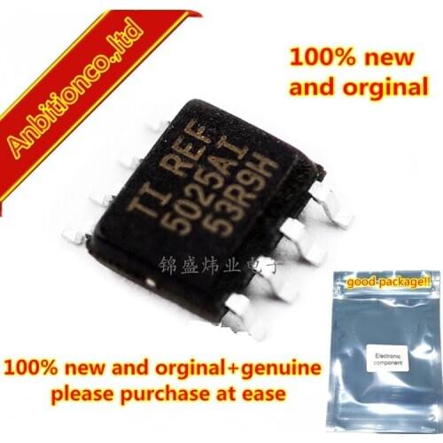 10pcs 100% new original REF5025AIDR SOP8 Low-Noise, Very Low Drift, Precision VOLTAGE REFERENCE in stock