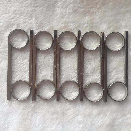 10 Pcs Nickel Plated Trumpet Slide Finger Ring for Repairing Part