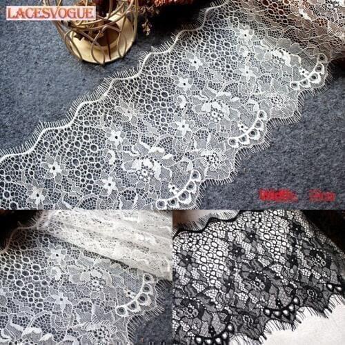 18meters 18cm Eyelash lace ribbon DIY Handmade accessories Garment needlework sewing Dress edge Underwear decoration 535
