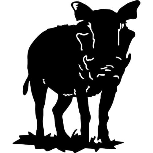 40620# Die-Cut Vinyl Decal Wart Hog Hunting Car Sticker Waterproof Auto Decors on Car Body Bumper Rear Window