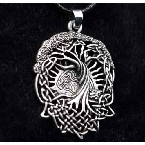 Viking Amulets Jewelry Talismans Celt World Tree Pendant Necklace Viking Pegan Wicca Druid Tree of Life Necklace Free shippin