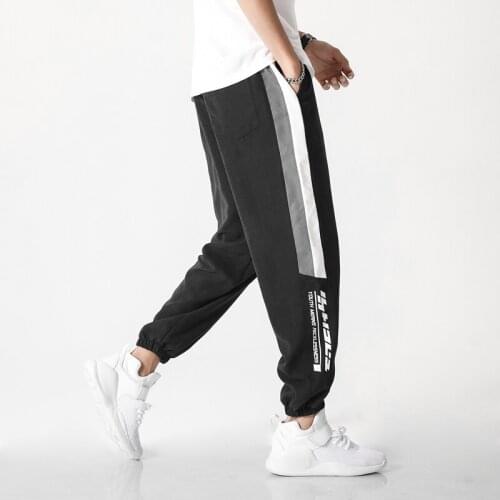 Asian Size Spring Autumn Men Pants Joggers Harem Pants Man High Street Elastic Waist Sweatpants Streetwear Casual Clothing