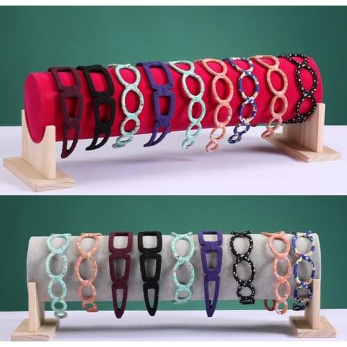 Headband Holder Organizer Velvet Hair Accessory Jewelry Organizer for Chains Bracelets Necklaces Storage Display