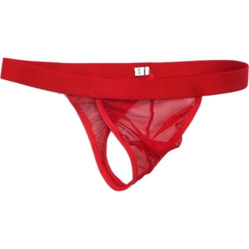 Hot MEN underwear Sexy Thong fishnet C-thru Net G3077