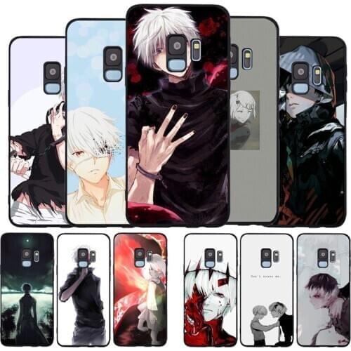 Ghoul anime Kaneki Ken black Phone Case For Samsung S7 S7edge S8 S9 S10 S20 PLUS NOTE 8 10 A8 A7 A8 A9 2018 S10E S10 LITE