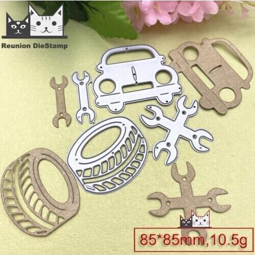 Reunion Car tire tools Metal Cutting Dies Scrapbooking Photo Album Embossing Paper Card Making Decor Die Nouveau Arrivage 2020