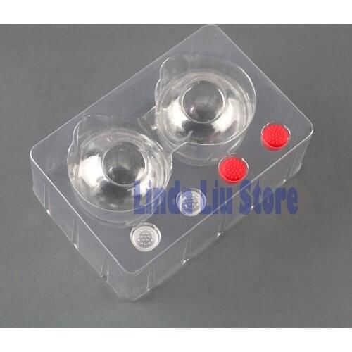 Crystal Transparent Case Cover for Nintend Switch NS Poke Ball Plus Controller Pokeball with 2pairs silicone cap