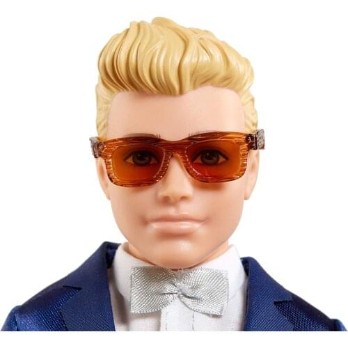 Barbie Fairytale Ken Groom Doll Blonde Wearing Suit and Shoes, with 5 Accessories Gift Bridal Outfit Tuxedo Watch Wedding Cake