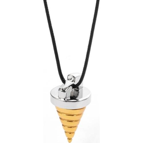 Hot Movie Cartoon Jewelry Gurren Lagann Necklace Tengen Toppa Core Drill Cone Shape Pendant Alloy Toy Gift for Kids
