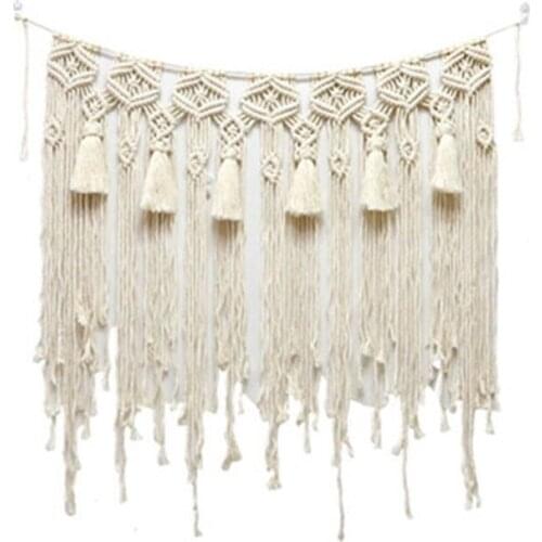 Tassel Tapestry Handmade Large Woven Wall Tapestry Large Boho Wedding Backdrop Beautiful Banner Wall Hanging Decor