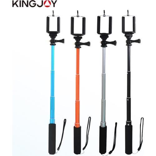 KINGJOY Official Selfie Stick Action Camera Tripod For Phone Monopod Smartphone Universal For Iphone Samsung Gopro Four Colors