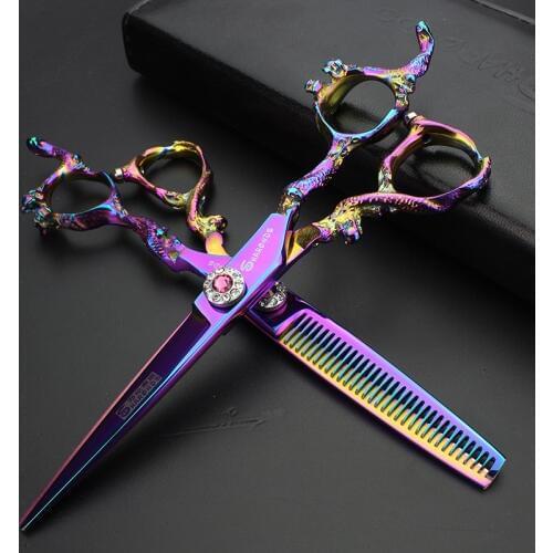 Japan Sharonds Hair Scissors Professional Hairdressing Scissors Barber Shears Hair Cutting 6.0 inch High Quality Thinning