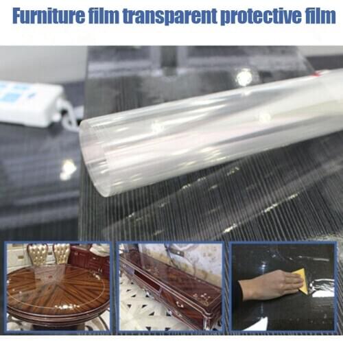 Transparent Protective Film Furniture Surface Protector Desk Table Anti-scratch Film _WK