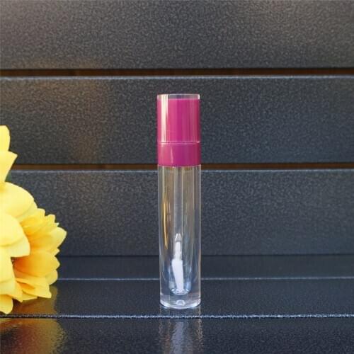 10-100Pcs 8ml Empty Purple Red Lip Gloss Tube Plastic Lipgloss Bottle Cylinder Lip Gloss Containers Lipgloss Tube