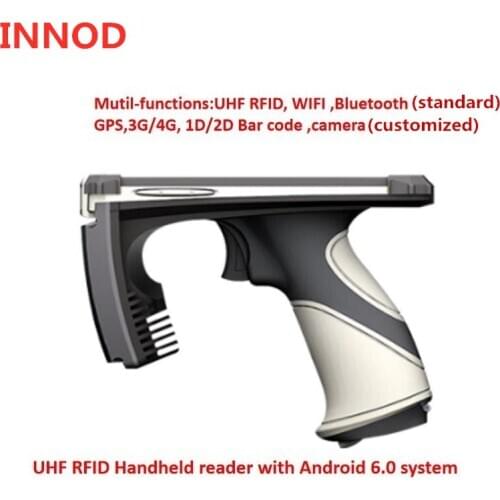 EPC Class1 Gen2 ISO/IEC 18000-6c universal uhf rfid reader handheld mobile detectors with WIFI wireless ,Bluetooth,gps functions