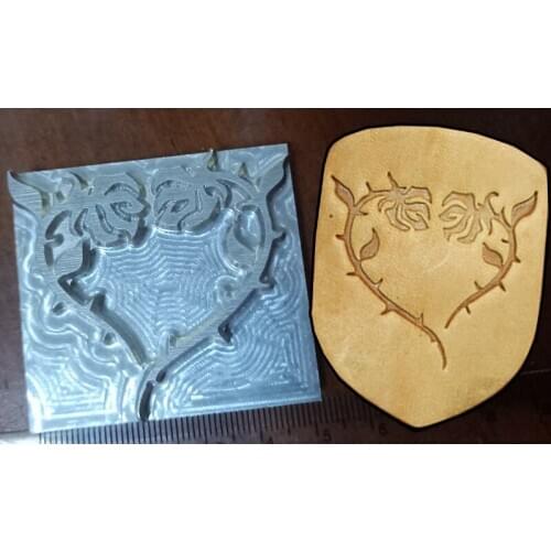 Hand-work unique design Love shape pattern leather working tools carving punches stamp craft tools