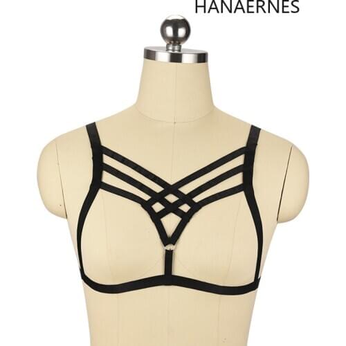 Sexy Bondage Lingerie Belt Open Cup Bra Bustier Sex Female Garter Cupless Bra Sexy Lady Bandage Crop Top Halter