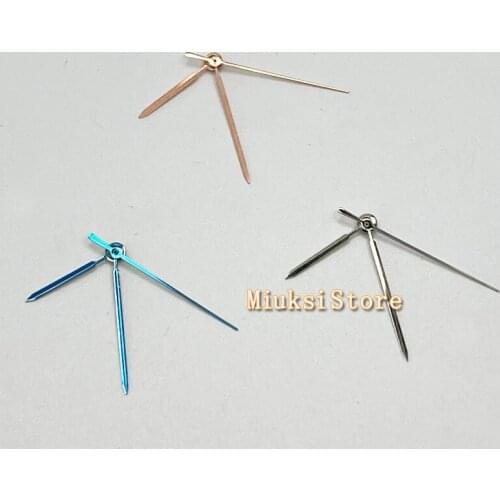 Silver blue rose gold watch hands fit Miyota 8215 8205 821A Mingzhu DG 2813 3804 Seagull 1612 movement