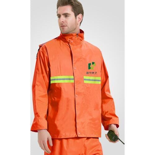 Yellow Reflective Raincoat Men and Rain Pants Raining Jackets for Adults